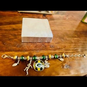 Green Bay packets bracelet with charms